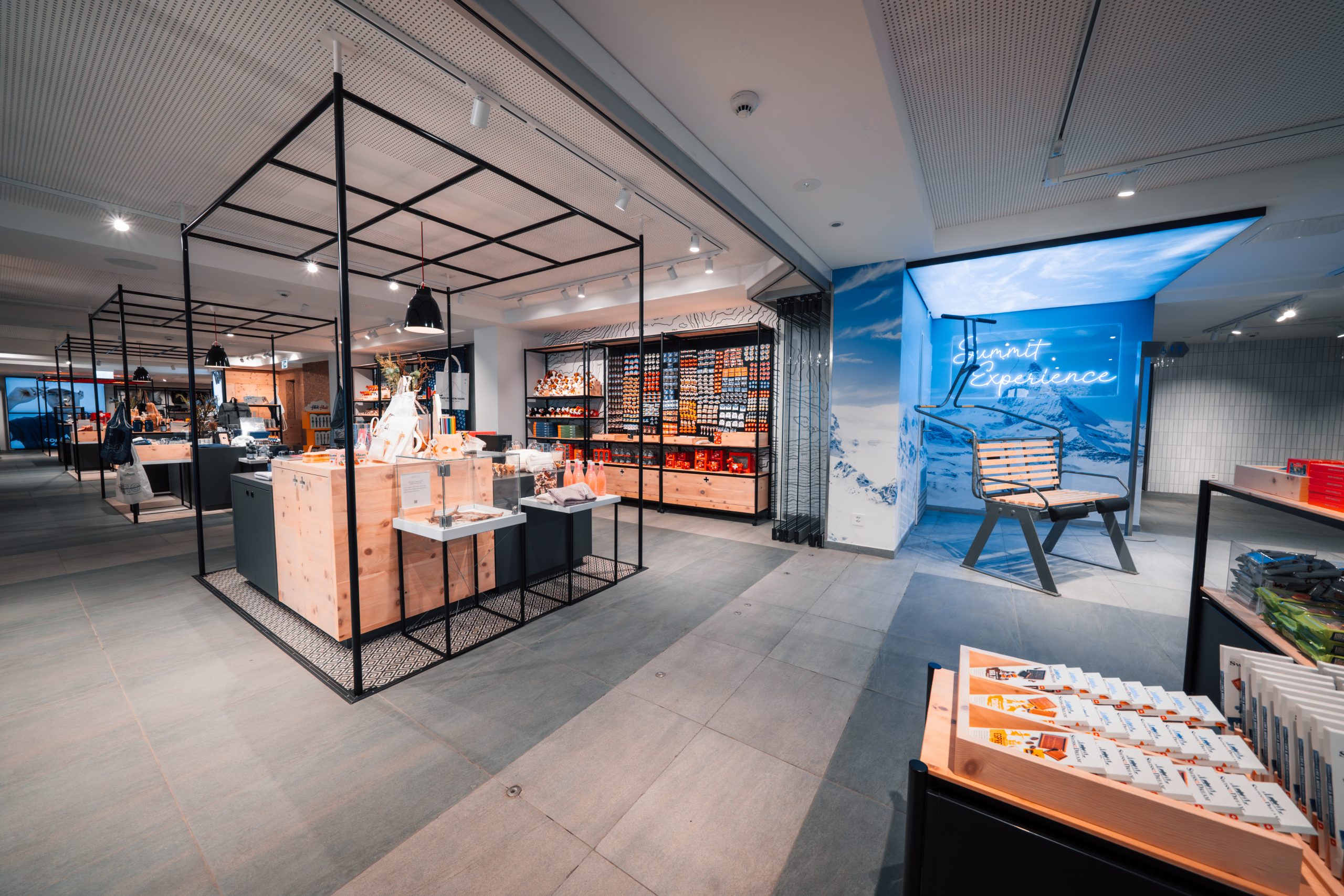 Warenträger und Selfiespot