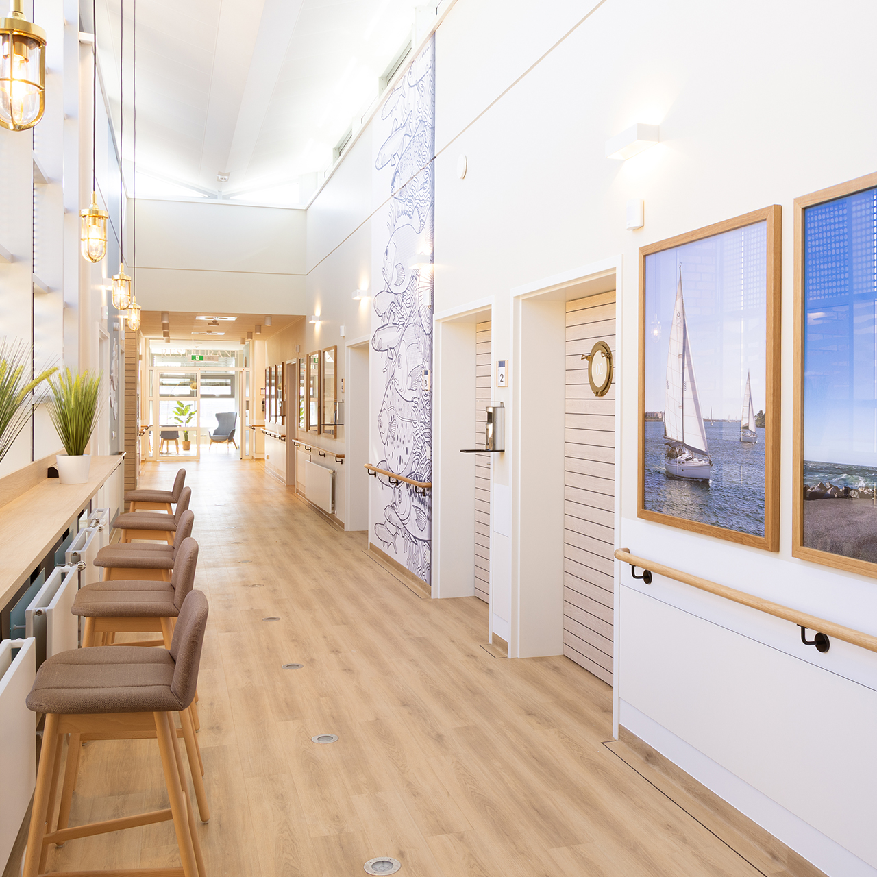 Flur der Uniklinik Greifswald