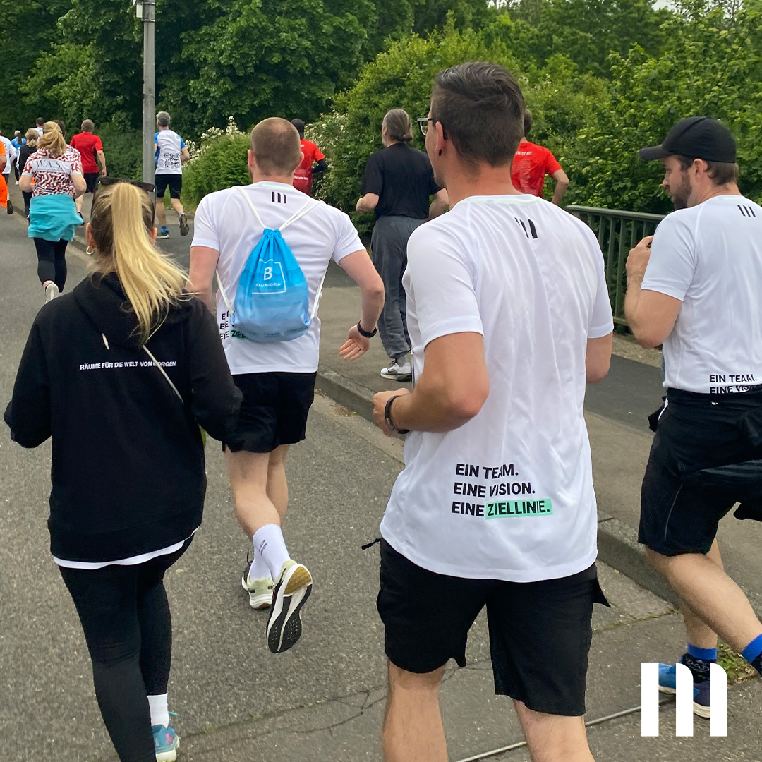 ppm-Team beim gemeinsamen Lauf rund um den Fühlinger See in Köln.