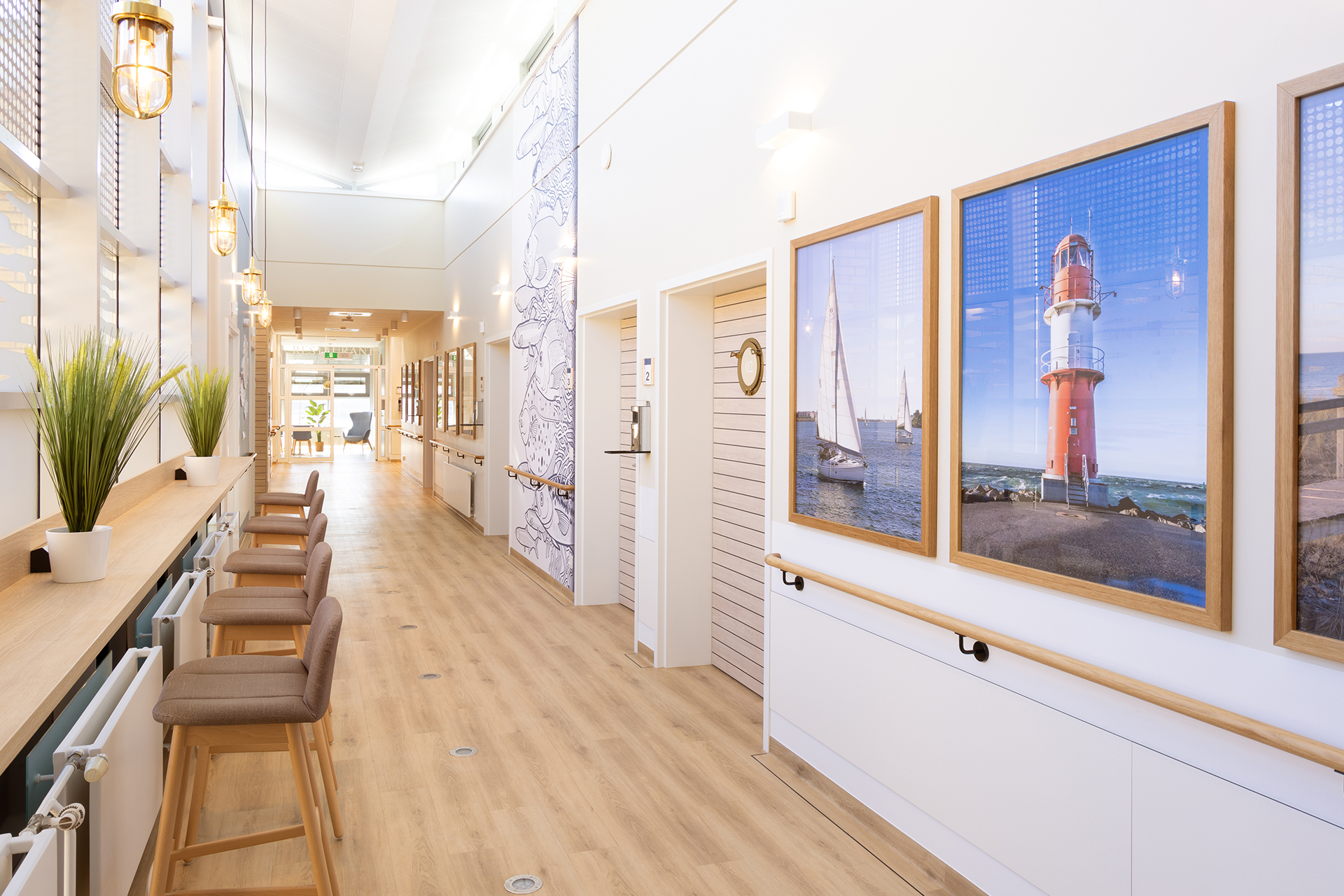 Flure der Uniklinik Greifswald